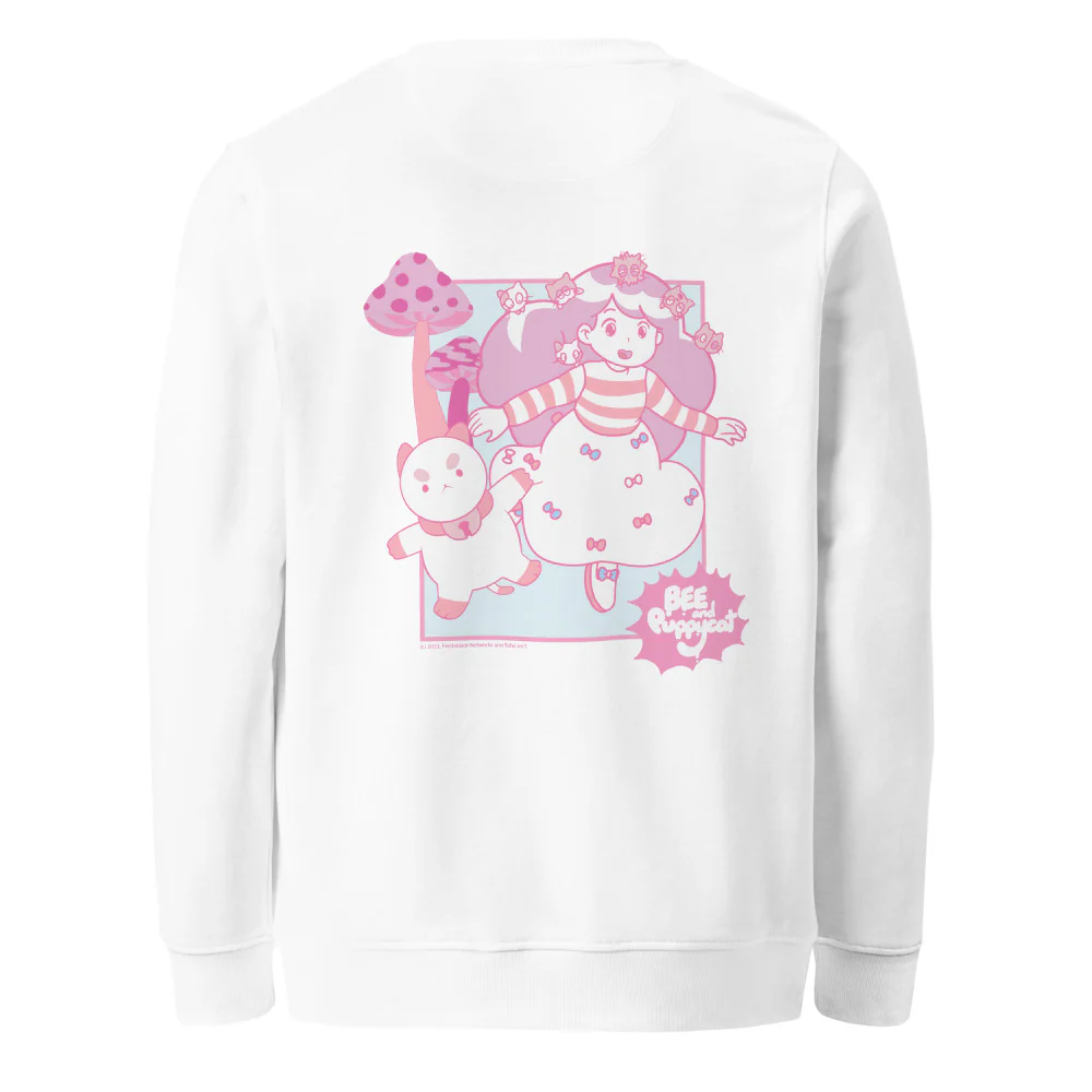 Premium Cherry Bee and Puppycat Sweatshirt - Image 4