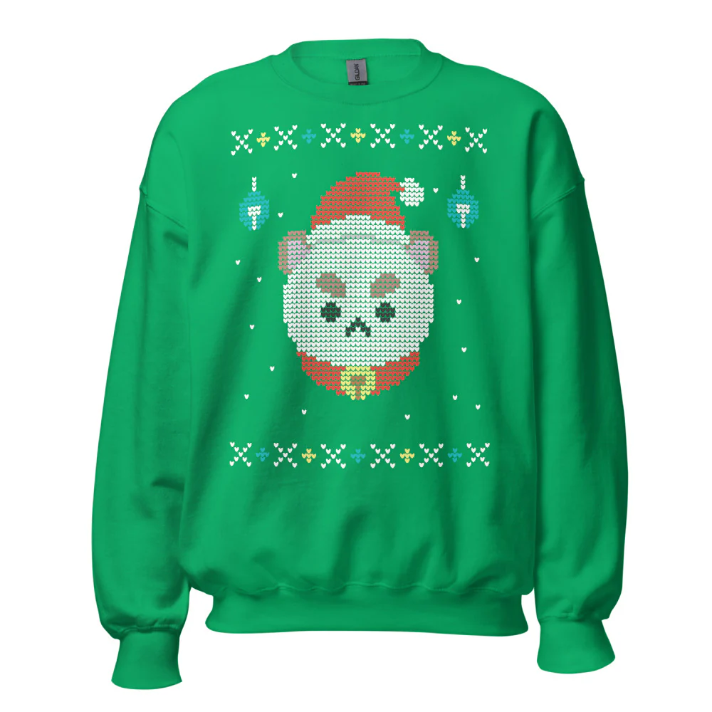 Puppycat Ugly Christmas Sweatshirt - Image 3