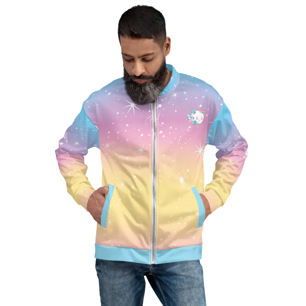 Unisex Puppycat Pastel Neon Bomber - Image 3